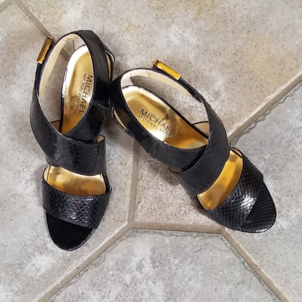 Michael Kors - Genuine Snake "Beverly" Sandal